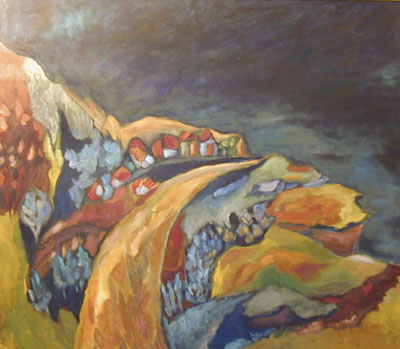 Dorf auf den Klippen